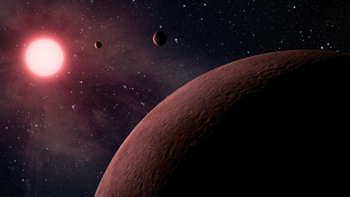 In deze illustratie van de NASA draait een exoplaneet ter grootte van de aarde rond zijn ster