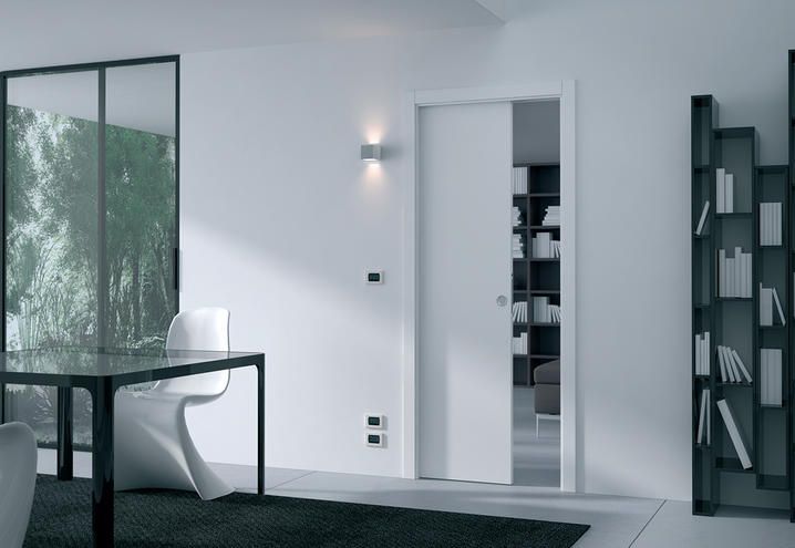 Room, Furniture, Interior design, Black-and-white, Glass, Wall, Building, Door, Floor, Architecture, 