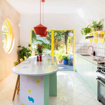 clapton colourful sustainable kitchen by office s m