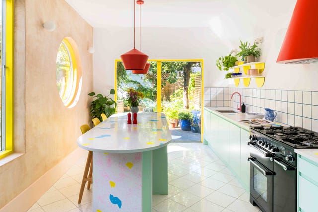 clapton colourful sustainable kitchen by office s m