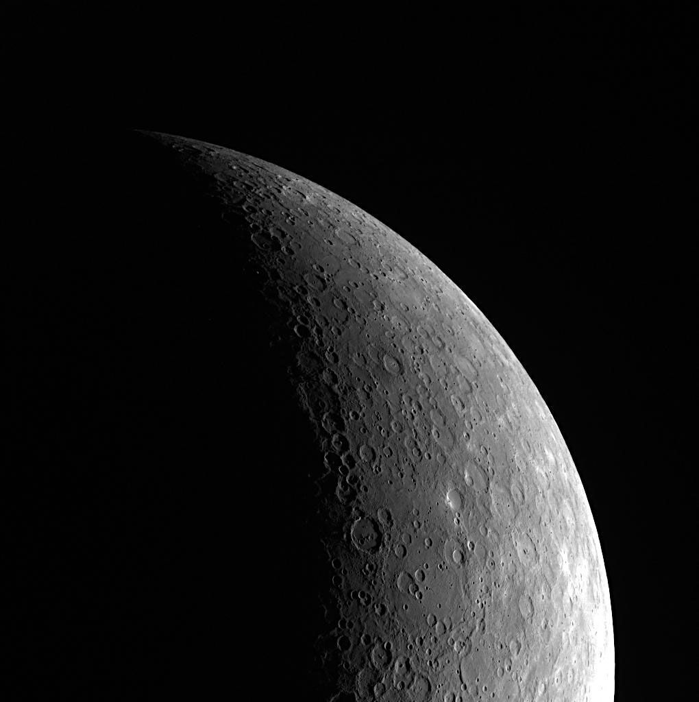 Een closeup van de planeet Mercurius die deze maand februari zijn beste show in het jaar zal opvoeren
