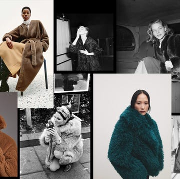 a collage showcasing various individuals wearing stylish textured fur coats in different settings a collage showcasing various individuals wearing stylish textured fur coats in different settings