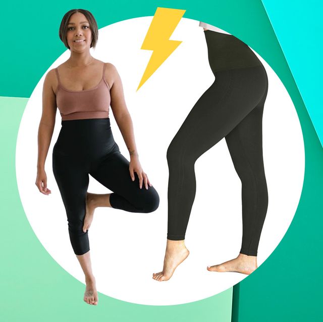 Womens High Waist Black Leggings Tummy Control Fitness Sports
