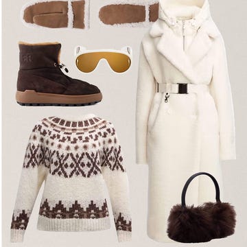group of individuals relaxing outdoors in winter attire and a collection of winter fashion items group of individuals relaxing outdoors in winter attire and a collection of winter fashion items