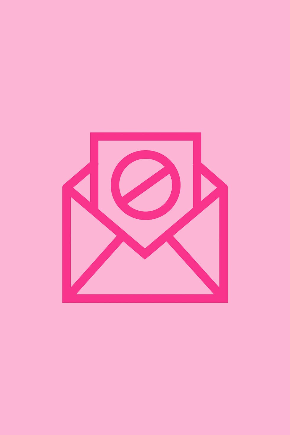 illustrated mail icon unsubcribing