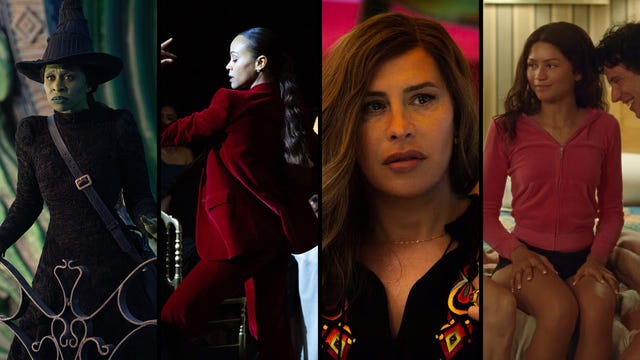 a collage of various individuals in dynamic poses and fashion settings