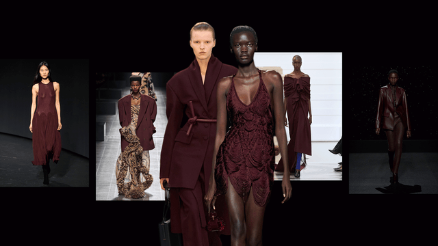 dark cherry fashion trend 2025