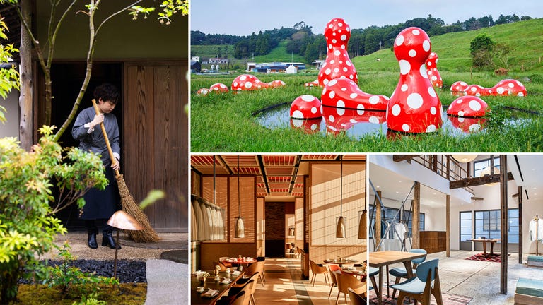 various environments showcasing traditional and modern elements