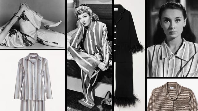 collection of vintage and modern womens sleepwear styles