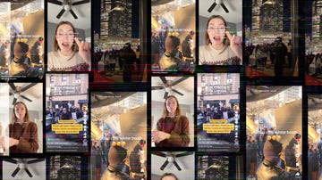a collection of social media posts related to cute winter boots showcasing multiple videos and messages