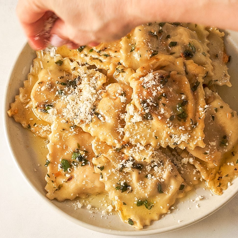 butternut squash ravioli