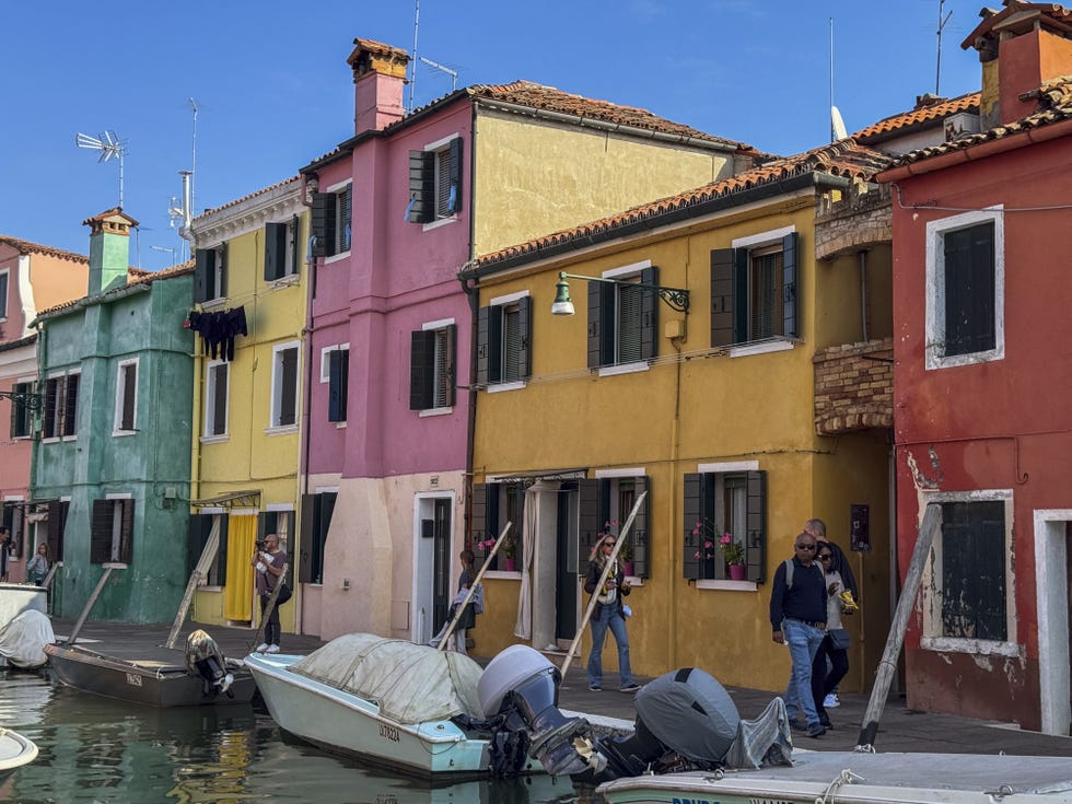 Historical and colorful structures of Murano Island in Venice