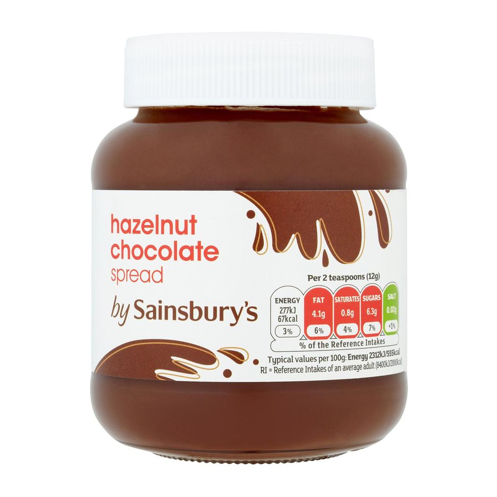 Sainsburys chocolate hazelnut spread