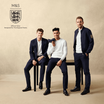 john stones, ollie watkins and harry kane, wearing the fa collection