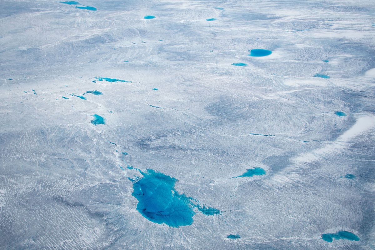 Groenland is bedekt met een kolossale hoeveelheid ijs  maar hoe lang nog