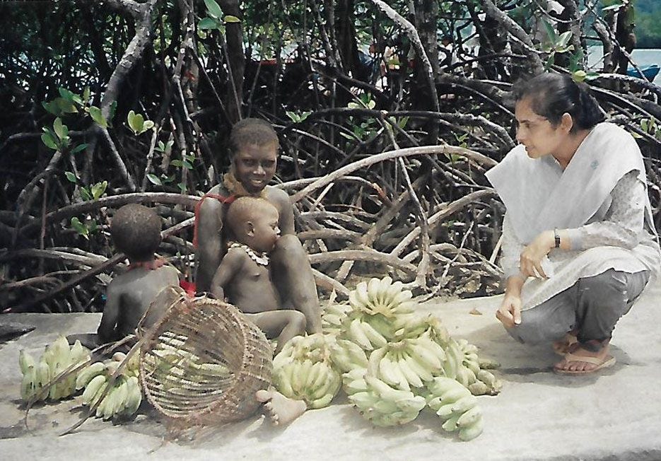 Antropologe Madhumala Chattopadhyay deed zes jaar lang onderzoek naar de stammen op de eilandgroep van de Andamanen