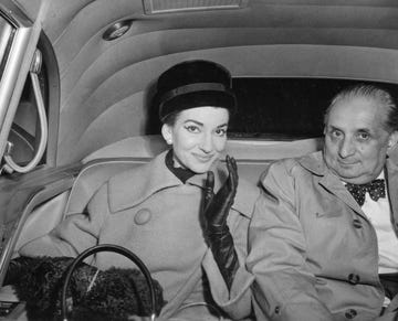 Maria Callas And Giovanni Battista Meneghini