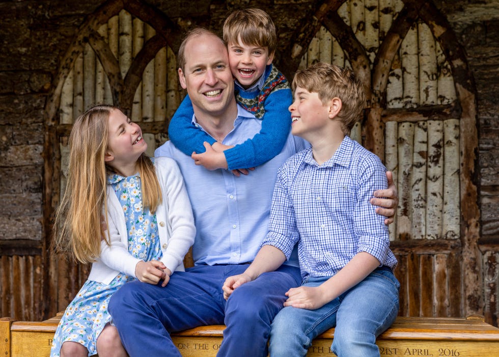Prince William and the Wales Kids Coordinate in Sweet Father’s Day Photo