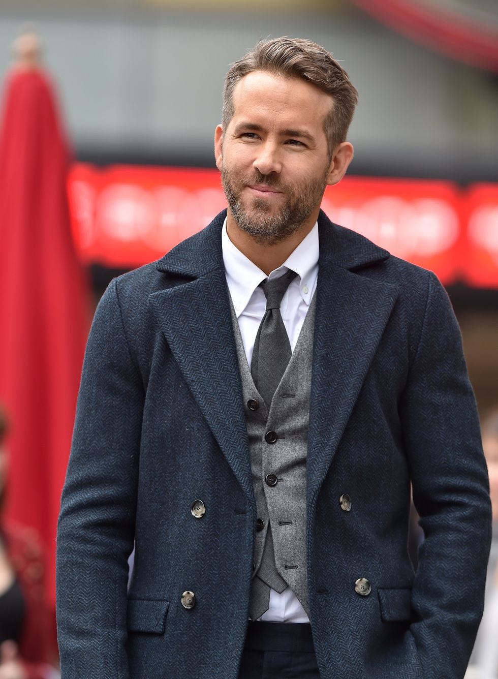 Suit, Blazer, Outerwear, Jacket, White-collar worker, Facial hair, Beard, Formal wear, Coach, 