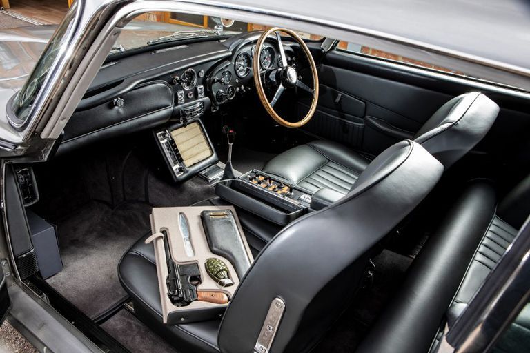 An Original Aston Martin DB5 With James Bond's Gadgets Is Heading To Auction