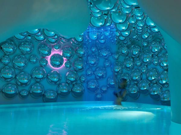 Blue, Water, Aqua, Turquoise, Ice hotel, Swimming pool, Transparent material, Liquid bubble, Drop, Turquoise, 