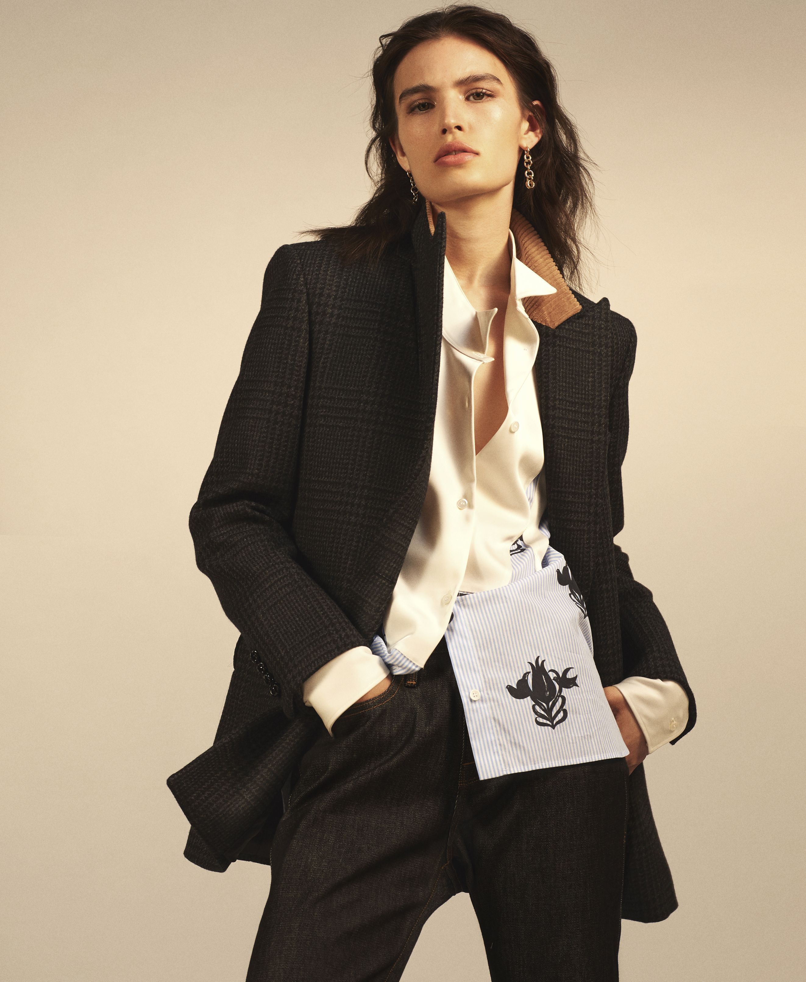 ベスト・ジレ OMBRA MILANO SS23 'N4' blazer jacket (OMURB104LI2678 NERO) Ombra Milano n4 blazer jacket - Black - Women