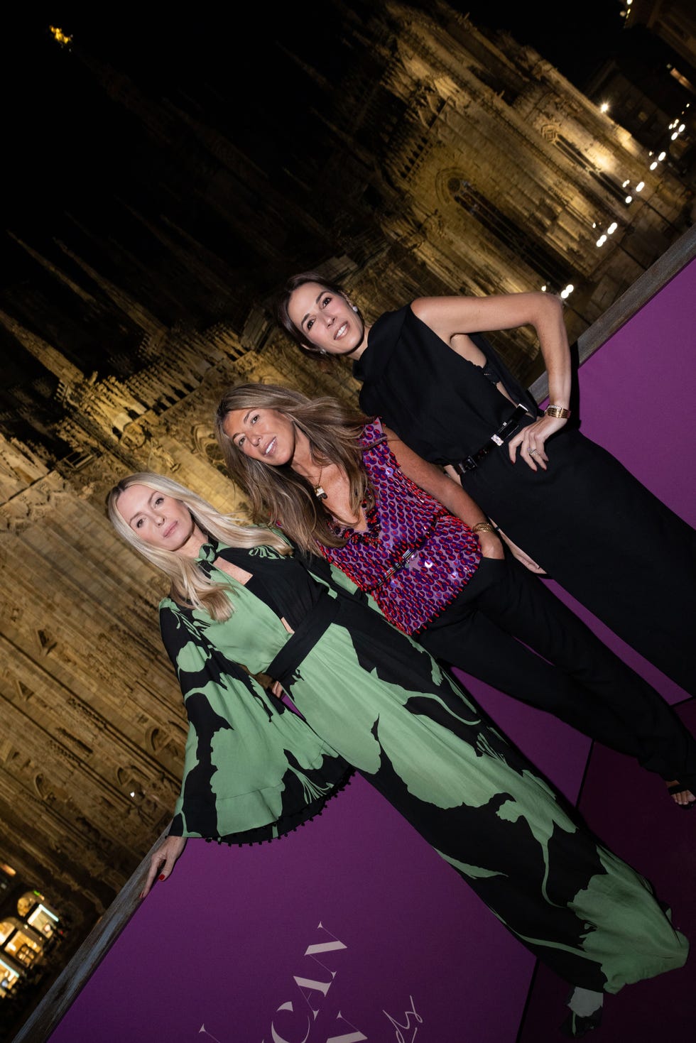 constanza cavalli etro, nina garcia, and silvia arguella at the latin american fashion awards and elle's cocktail party