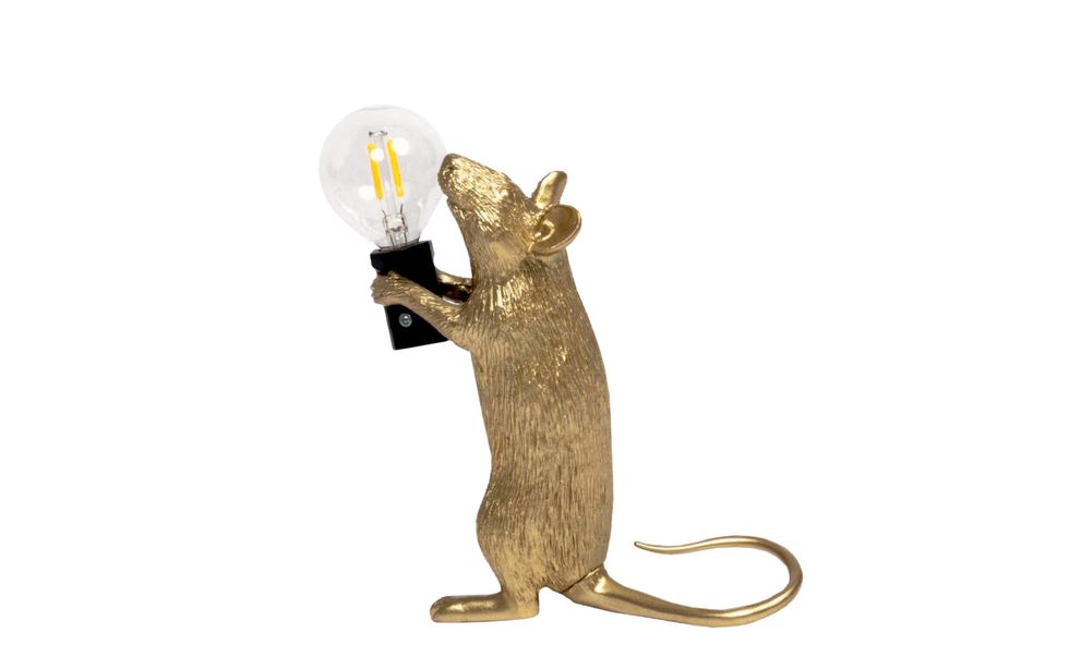 design, lampada mouse gold step, marcantonio seletti, patrizia piccinini, marieclaire maison italia, febbraio 2021