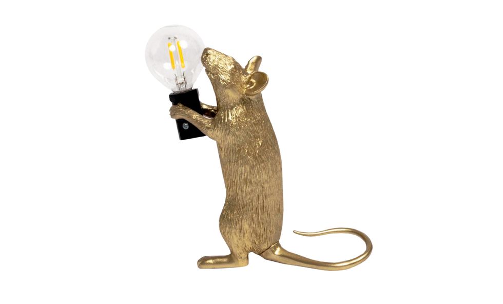 design, lampada mouse gold step, marcantonio seletti, patrizia piccinini, marieclaire maison italia, febbraio 2021
