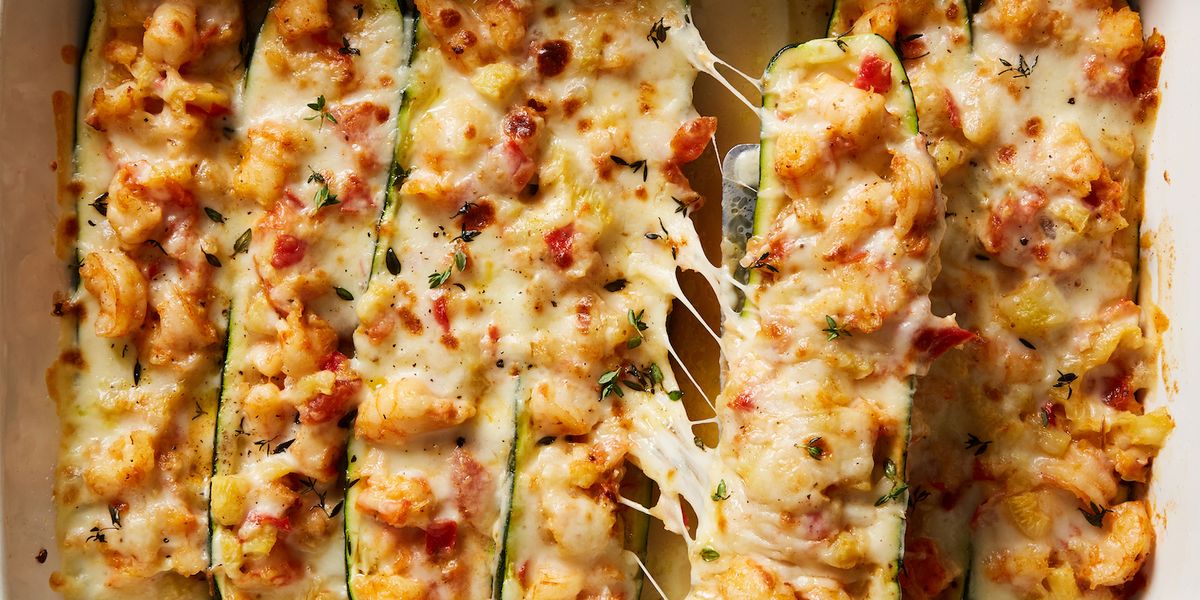 Best Garlicky Shrimp Zucchini Boats Recipe