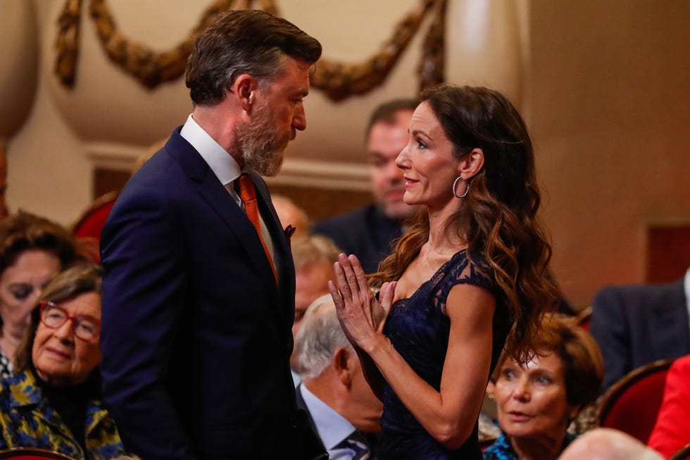 gavin bonnar, gavin bonnar y telma ortiz, gavin bonnar y telma ortiz  en los premios princesa de asturias, premios princesa asturias 2019, telma ortiz, cuñada rey felipe, hermana reina letizia, reina letizia, telma ortiz acude con su novio gavin bonnar a los premios princesa de asturias 2019