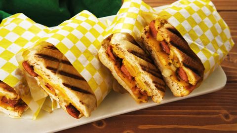 preview for Say Bye-Bye To Buns With This Grilled Hot Dog Panini