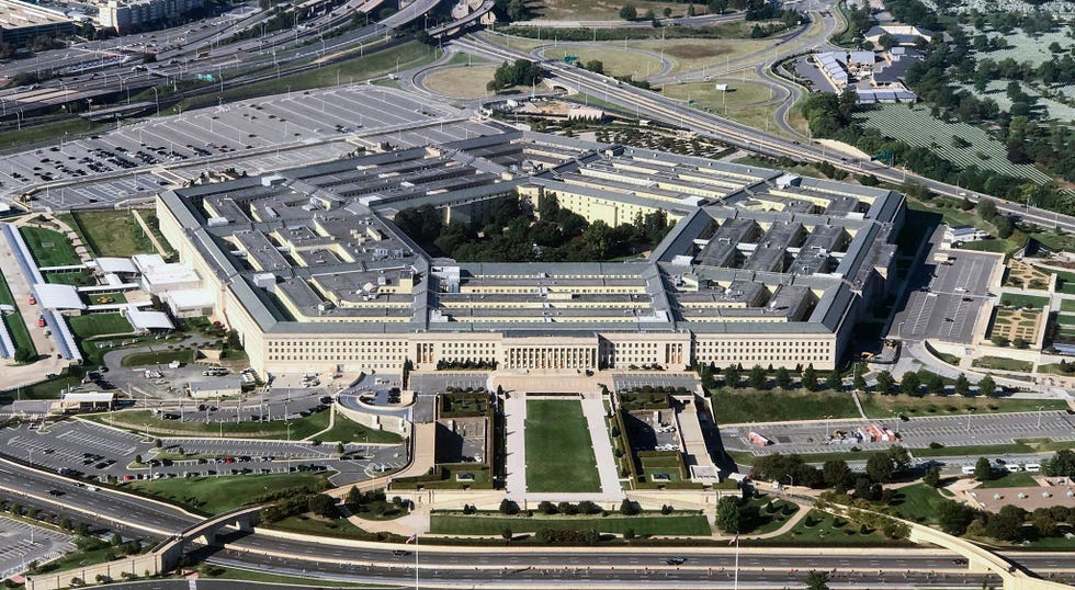 Luchtfoto van het Pentagon