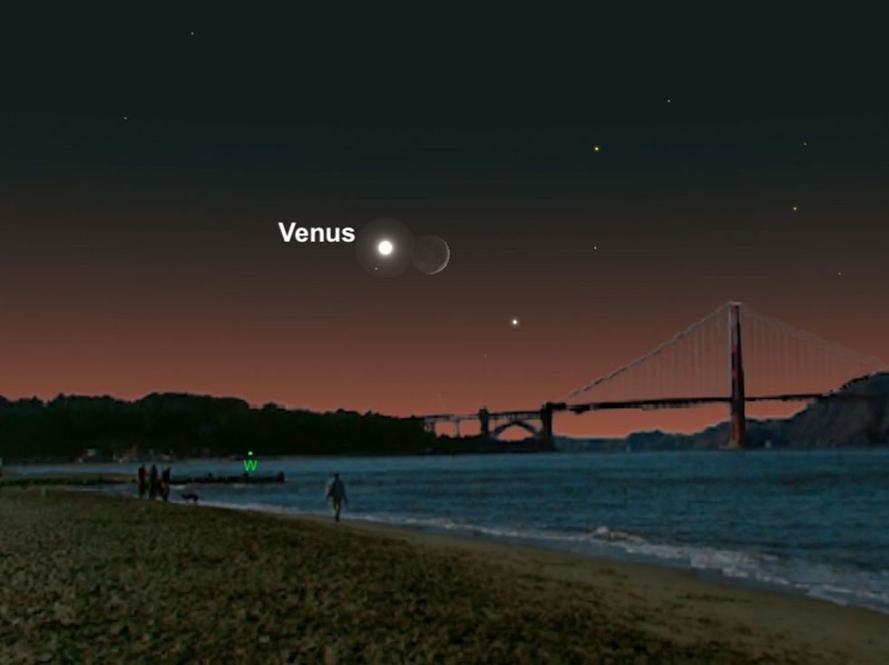 Venus en de maansikkel zullen in juli een adembenemend koppel vormen