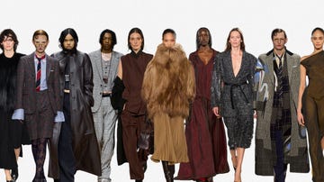 fashion runway showcasing diverse models in various outfits
