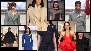 fashion showcase featuring a variety of contemporary outfits