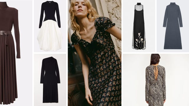 collection of various womens dresses showcasing different styles and colors