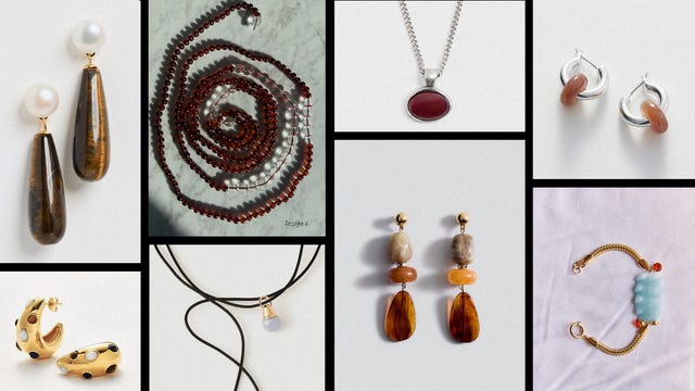 collection of various jewelry pieces including earrings necklaces and bracelets