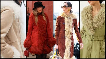 collection of stylish outerwear featuring fur elements