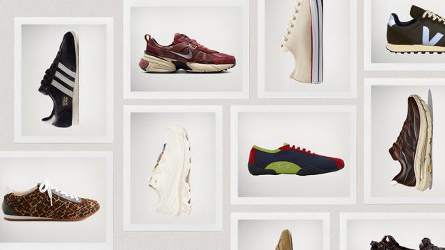 collection of various athletic and casual shoes