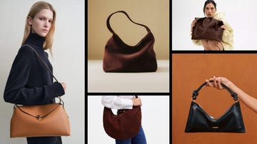 collection of fashionable handbags displayed in various styles and colors