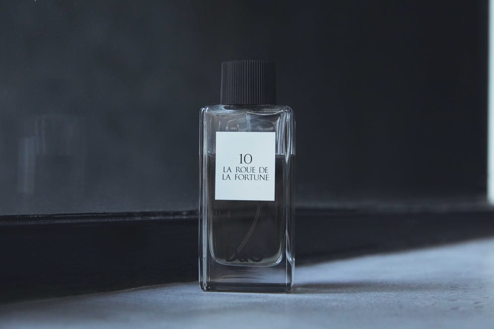 a glass bottle with a label