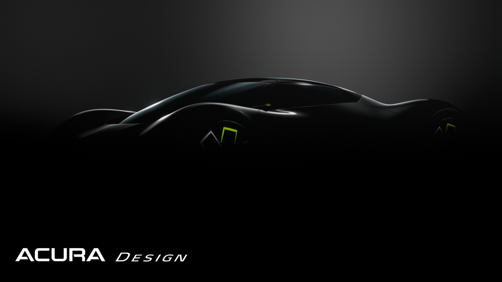 acura electric vision design concept teaser images