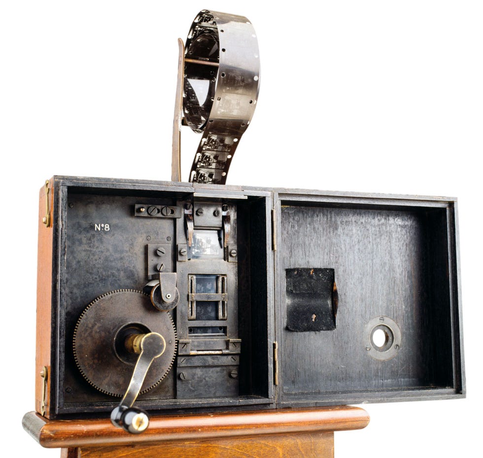 Cinematograaf gepatenteerd door de gebroeders Lumire in 1895
