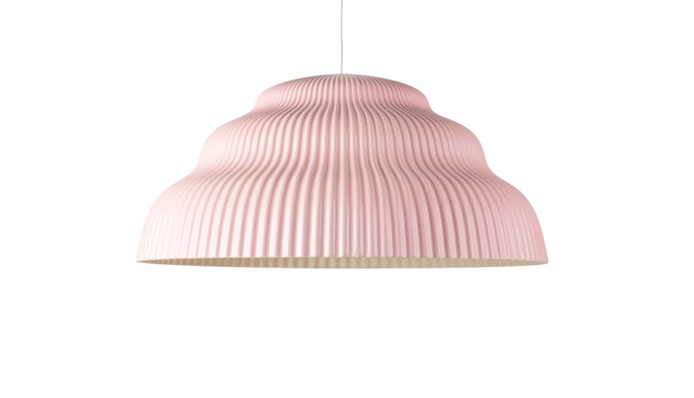 Lighting, Pink, Lampshade, Lamp, Light fixture, Product, Lighting accessory, Beige, Ceiling, Shade, 