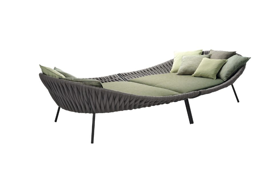Furniture, Product, Chair, studio couch, Outdoor furniture, Comfort, Couch, Chaise longue, Beige, 