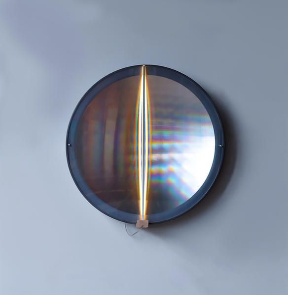 Light, Lighting, Reflection, Sphere, Circle, Light fixture, Oval, Space, Metal, 