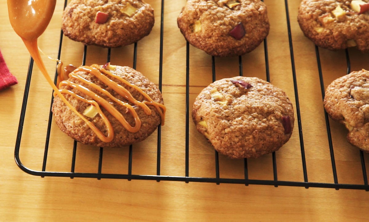 Video player poster image preview for Caramel Apple Oatmeal Cookies >>> Oatmeal Raisin Cookies