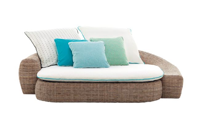 Furniture, Turquoise, studio couch, Bed, Couch, Wicker, Comfort, Outdoor furniture, Sofa bed, Chair, 