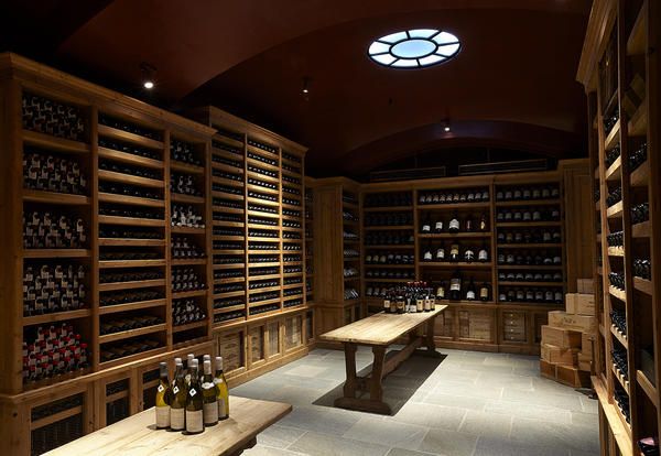 Wine cellar, Building, Interior design, Architecture, Room, Winery, Furniture, Library, Ceiling, 